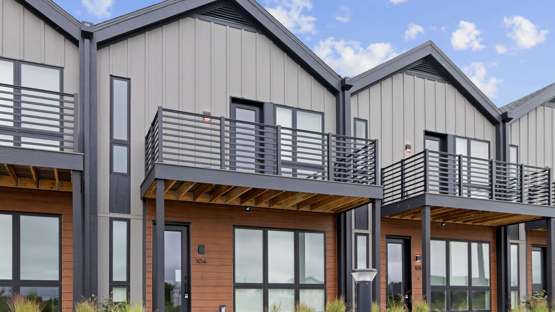 Lakeshore Commons for-sale townhomes with balconies